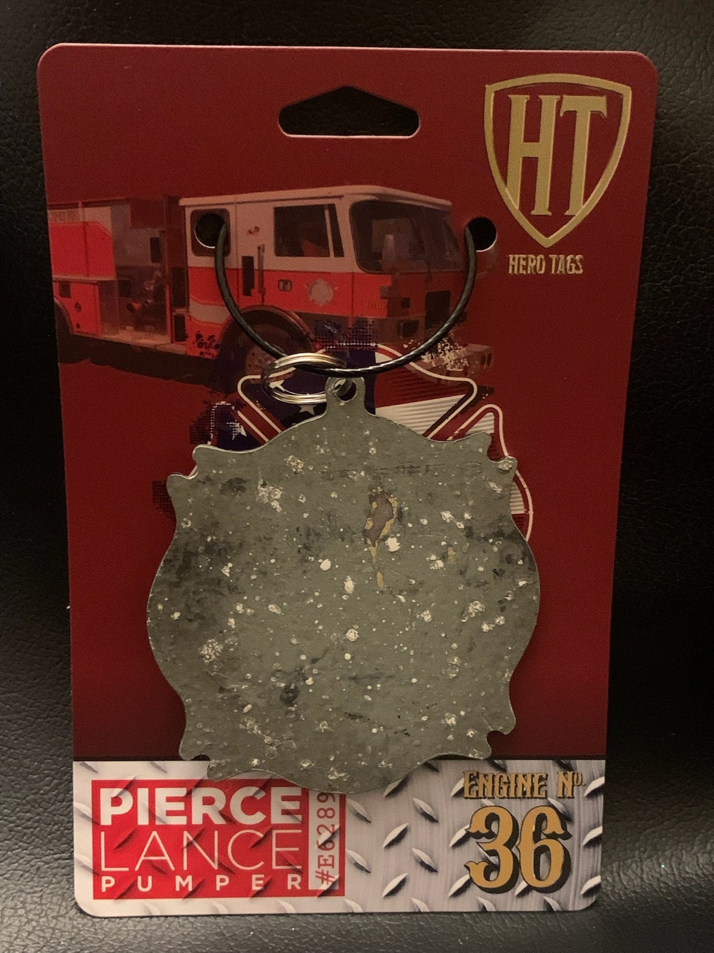 Hero tags real skin from a real fire truck "BLACK steel" Tag