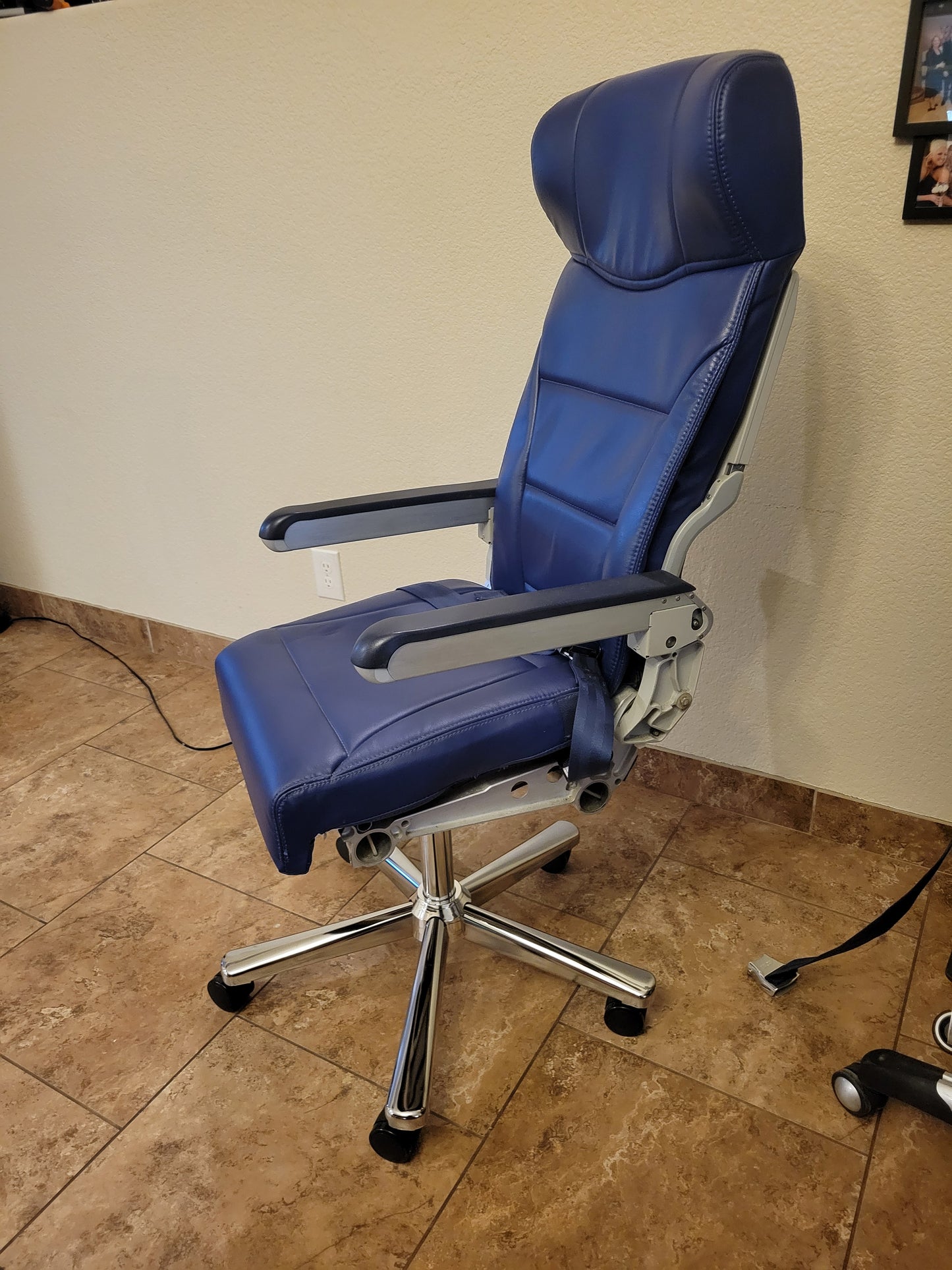 Southwest Airlines desk chair metal base