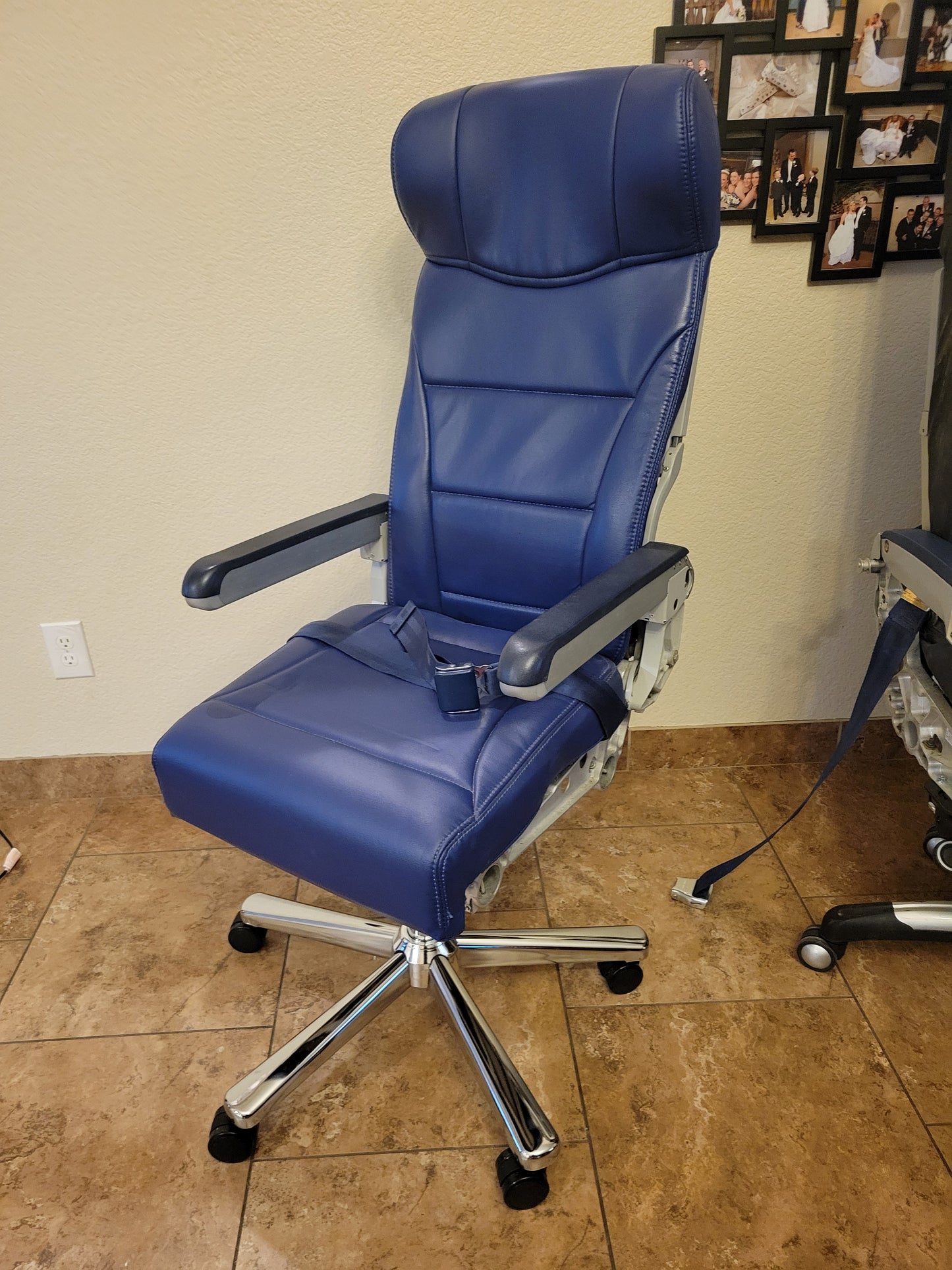 Southwest Airlines desk chair metal base