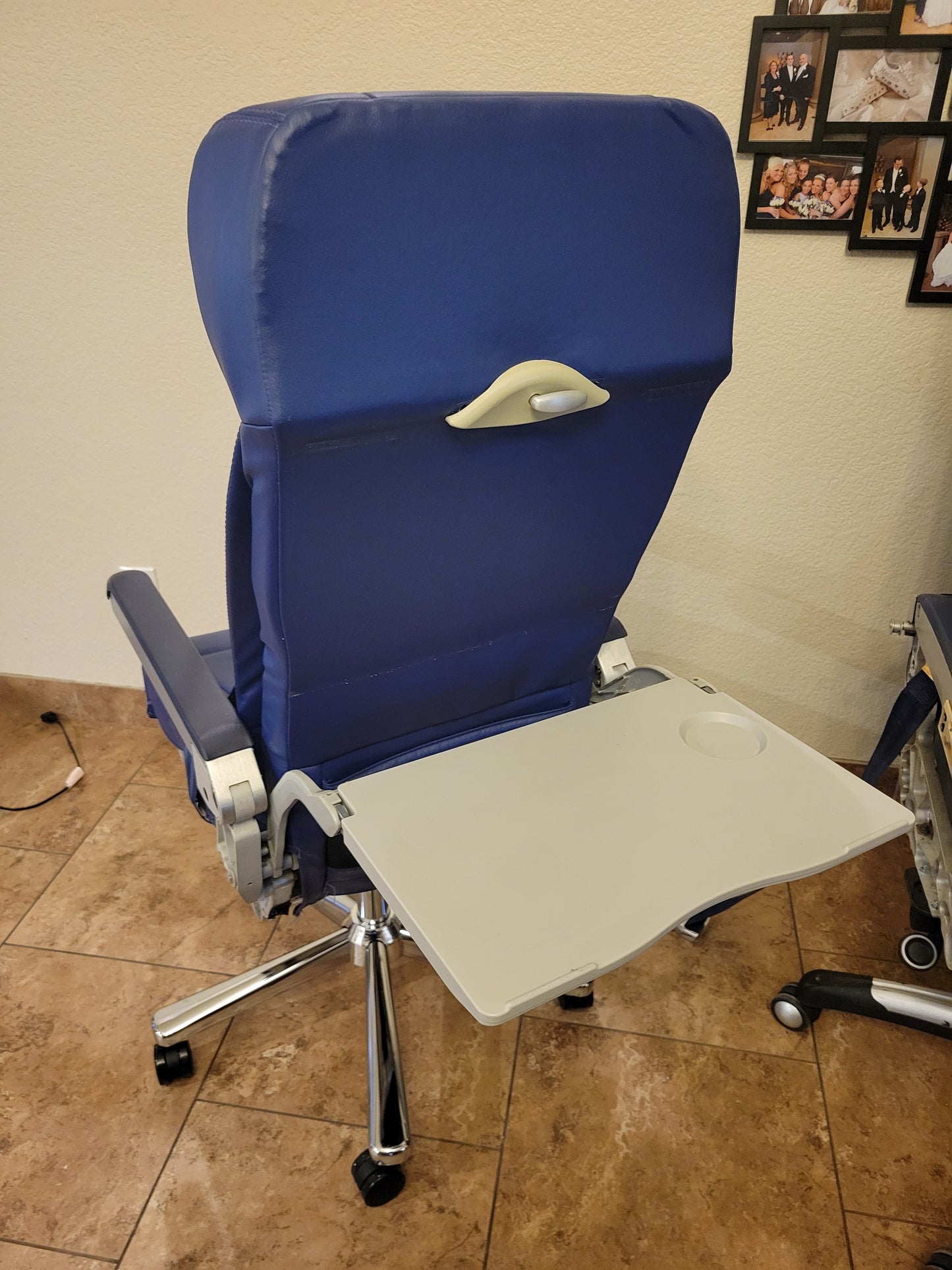 Southwest Airlines desk chair metal base